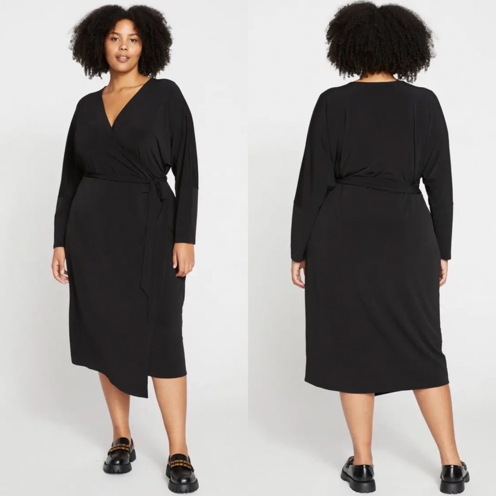 Universal Standard Jersey Dolman Wrap Dress